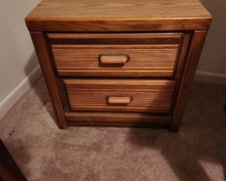 2-drawer end tables.  Two tables available along with matching dresser.