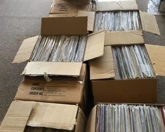 Boxes of Rock, Blues and Jazz Vinyl Records