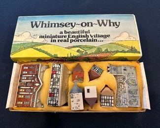 Whimsey-on-Why miniature porcelain village with original box 