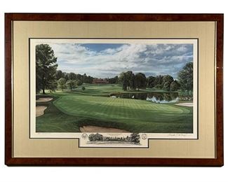 Linda Hartough (20th Century) | Pencil signed, THE 4TH HOLE, LOWER COURSE BALTUSROL GOLF CLUB SPRINGFIELD. NEW JERSEY, ed. 240/1250 Limited Edition
Dimensions: w. 37 x h. 26 in