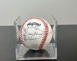KEN MACKENZIE, ET AL  |  [SIGNED BASEBALL] Signed by Ken MacKenzie, with various other signatures