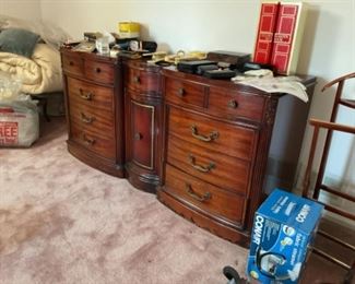 Mahogany double dresser.