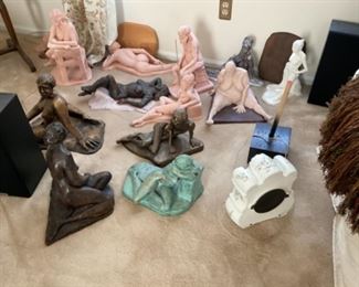 Miscellaneous sculpture pieces.