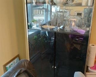 Finest Tall Modern Display Case display cabinet, (contents are not in the sale), $60.