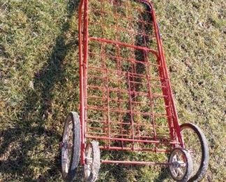 Solid strong rolling shopping cart, $15.