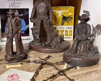 Western Cowboy Scuptures by Largo-“Buck”, “Biscuits and Beans”, and Limited Edition “
Pine Johnson and Ole Brown”
