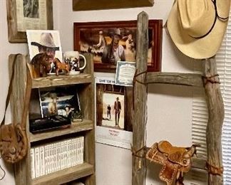 Barn Lumber Shelf, Old Ladder, Western Boots