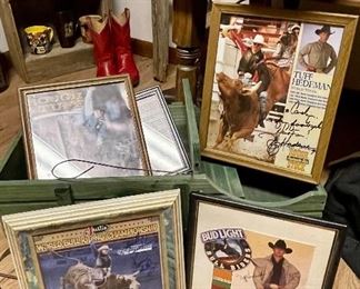 PBR Bullrider Tuff Hedeman Autographed Prints