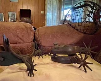 Old Mexican Spurs, Old Civil War Era North & Judd Spurs