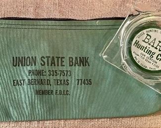 Vintage Cloth Union State Bank Money Bag