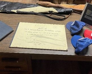 Vintage map of Inter-coastal Waterway, Vintage Gun Cases