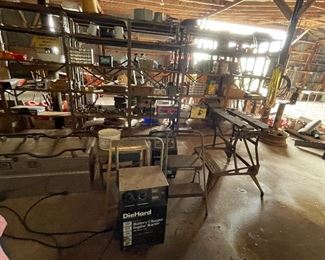 Battery Charger, Portable Workbench, Stools