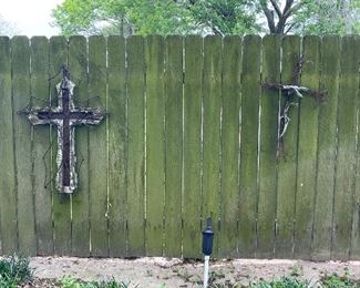 Cross Yard Decor