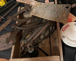 Primitive Ford and John Deere Tools, Vintage Air Mail Scale