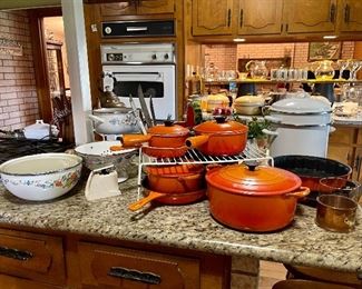 Le Creuset Pots, Enamelware Cookware