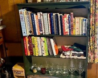 MCM Barware Liquor Dispenser, Cookbooks