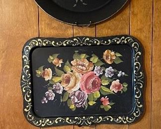 Vintage Painted Trays