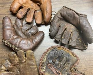 Antique and Vintage Baseball Gloves-Nokona, Spalding, Trojan, Rawlings