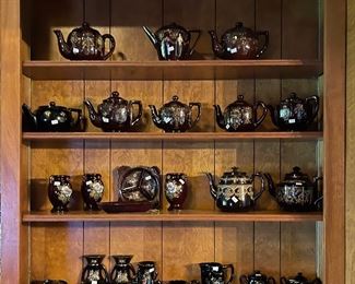 Vintage Japanese Moriage Redware Collection