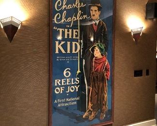 Reproduction 3 sheet Charlie Chaplin The Kid movie poster