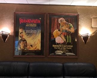 Reproduction Frankenstein and Son of the Sheik movie posters