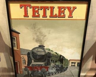 Tetley Ale The Railway double sided very large 3’ tall pub sign