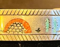 Sterling silver bracelet.