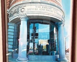 Bruce McCombs, Forest City savings and Trust watercolor