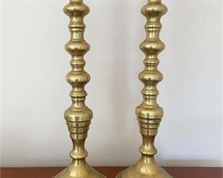 Bronze Pillar Candlesticks