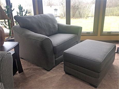 Lancer Oversized Chair Ottoman