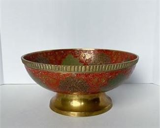 Vintage Indian Brass Bowl 