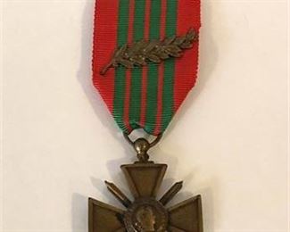 WWII French Croix de Guerre wPalm 