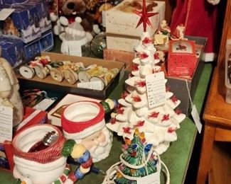 Vintage Christmas including Ceramic Trees
