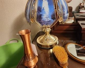 Touch Lamp, Copper Vase
