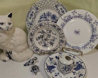 Small Group of Blue White China