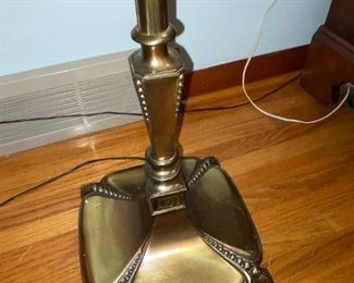 Art Deco Calpa Solid Brass Standing Lamp!