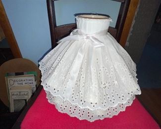 Eyelet Covered Ruffles Lamp Shades!
