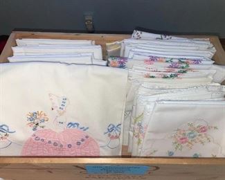 Vintage Embroidered & Lace Pillow Cases!