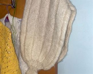 Vintage Hand Knit Wraps!