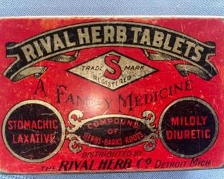 Rival Herb Tablets Medicine Box!
