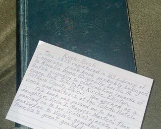 1879 Koch Buch German Cookbook!