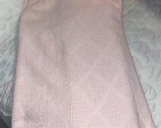 White & Pink Chenille Bed Spreads!