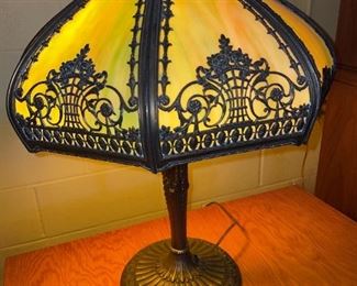 Vintage Slag Style Lamp!