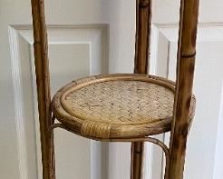 3 tiered rattan stand