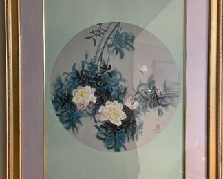 Floral....signed and stamped David Lee