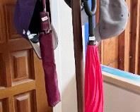 Rattan hall tree...hat/coat rack