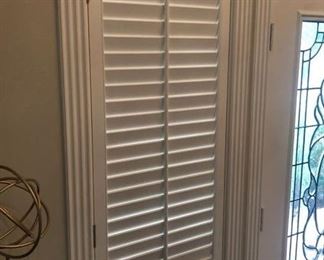 The first of numerous white Plantation shutters throughout the house - ALL FOR SALE (TRIM ALSO!)