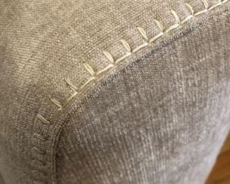 Detail of the unique exposed stitching