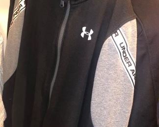 Several Under Armour jackets / hoodies