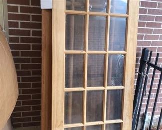 And now we go out to the patio! Beautiful 15 light door